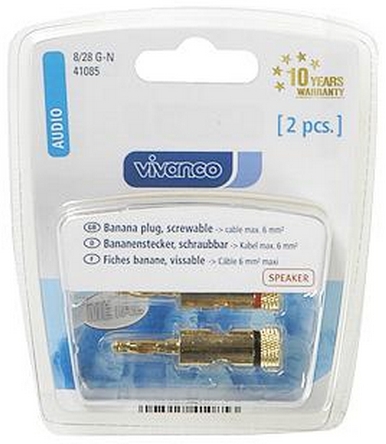 Vivanco 8/28 G-N Banana maschio Or, Argento - Nuevo