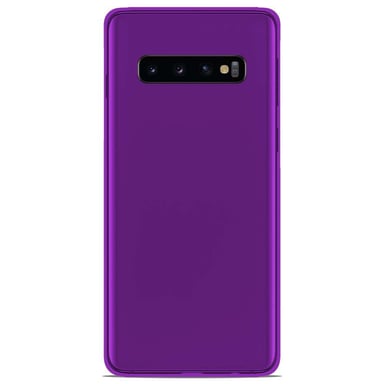 Coque silicone unie compatible Givré Violet Samsung Galaxy S10 Plus