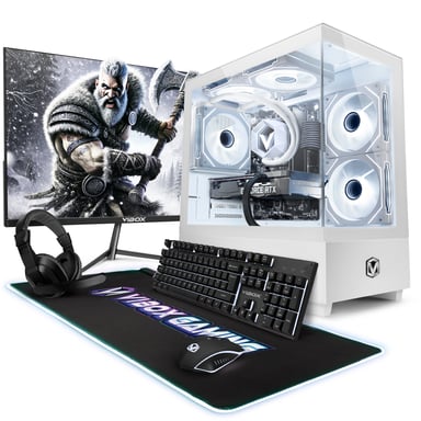 Vibox PC Gamer Complet - Ryzen 7 5700X, RTX 3050, 16 Go RAM, 500 Go SSD, Windows 11, WiFi 6 + Bluetooth 5.4