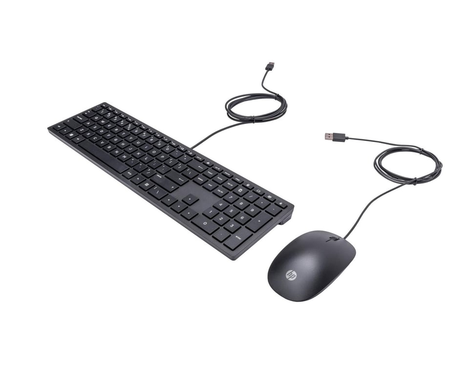 Ensemble Clavier et Souris HP Pavilion 400 4CE97AA – Filaire, USB, AZERTY - vue 9