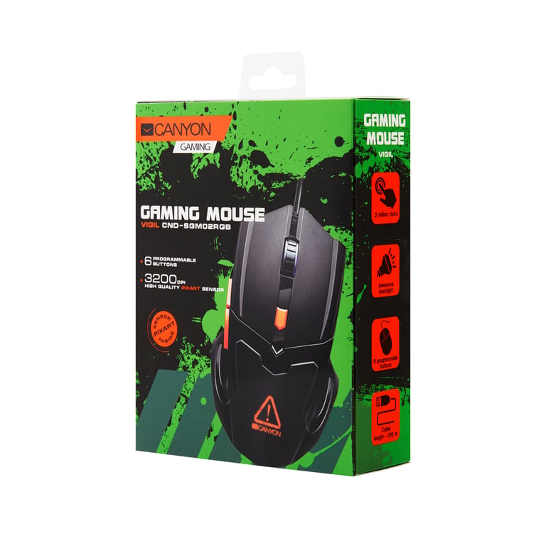 Souris Canyon Vigil – Optique 3200 DPI, 6 Boutons Programmables, RGB - vue 2