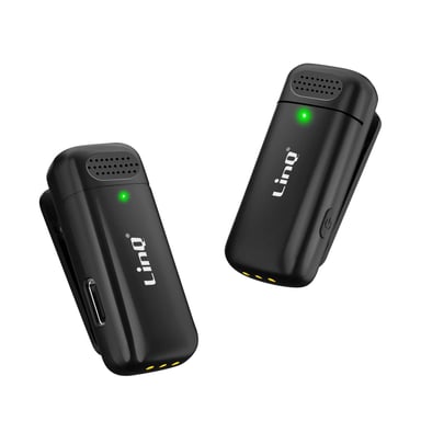 Set 2 microfoni lavalier senza fili con Lightning riduzione rumore
