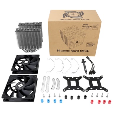 Thermalright Phantom Spirit 120 SE Processeur Refroidisseur d'air 12 cm Noir 1 pièce(s)