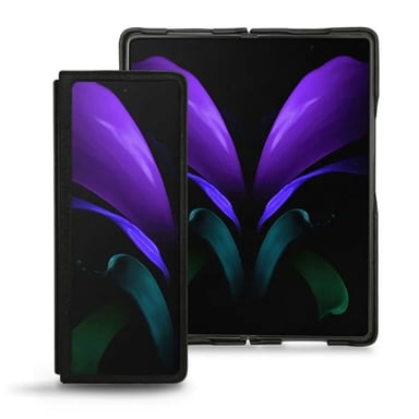 Coque cuir Samsung Galaxy Z Fold2 -  - Noir - Cuir lisse premium