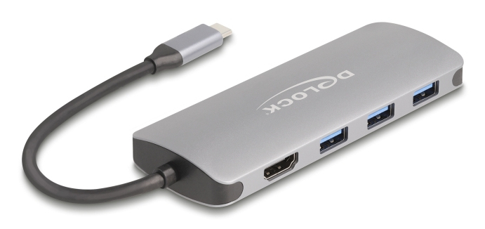 DeLOCK 64323 hub & concentrateur USB 3.2 Gen 2 3.1 Gen 2 Type C 10000 Mbit/ Neuf