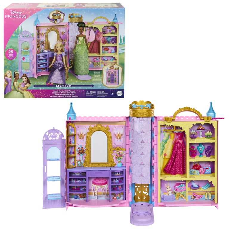 Coffret Mattel HXC20 – Disney Princesses Prêtes pour le Bal avec Accessoires - vue 4