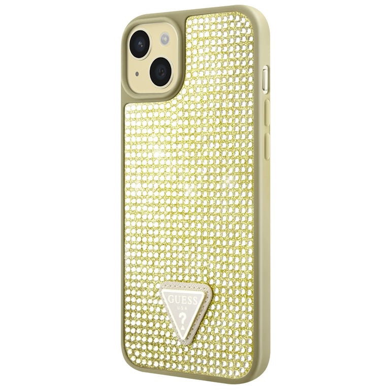 Guess Coque pour Apple iPhone 15 Triangle Diamond
