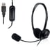 Ewent EW3568 auricular y casco Auriculares Alámbrico Diadema Llamadas/Música USB tipo A Negro