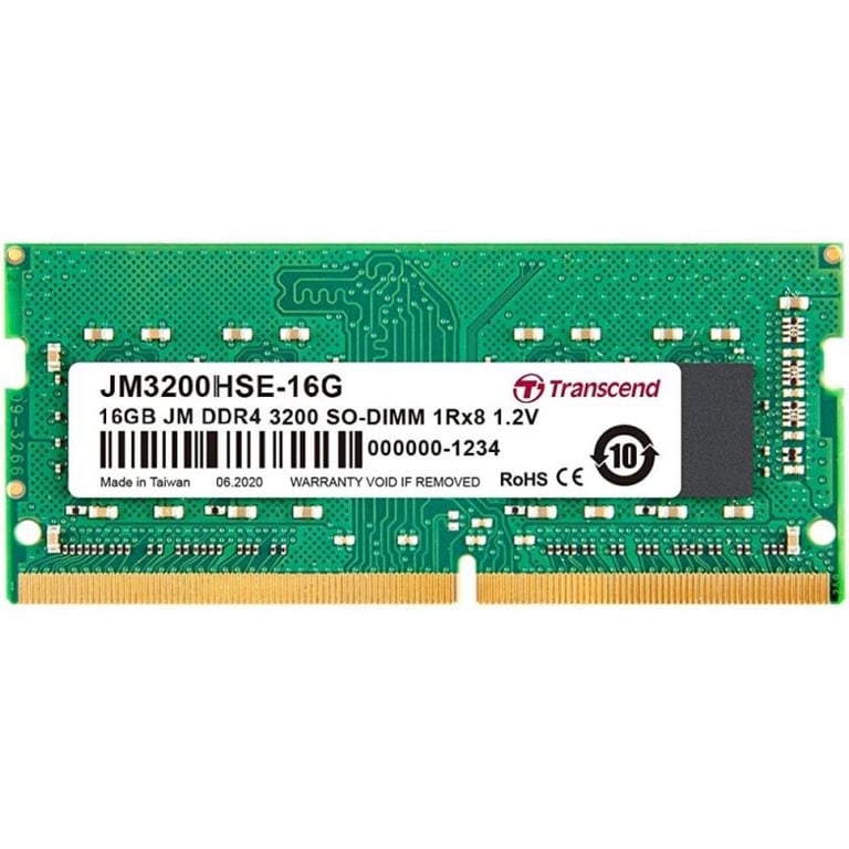 Transcend JetRam JM3200HSE 16G module de mémoire 1 x DDR4 3200 MHz Neuf