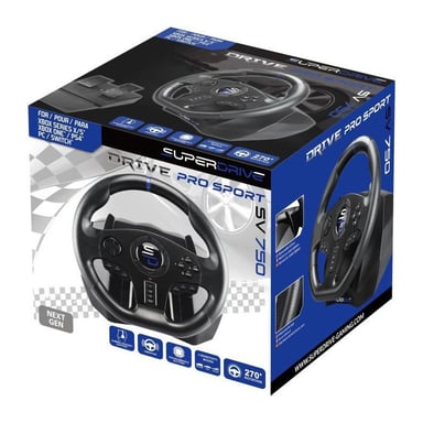 Volante de carreras - SUBSONIC - SV750 - Compatible Xbox Series, PS4, Xbox One, Switch, PC