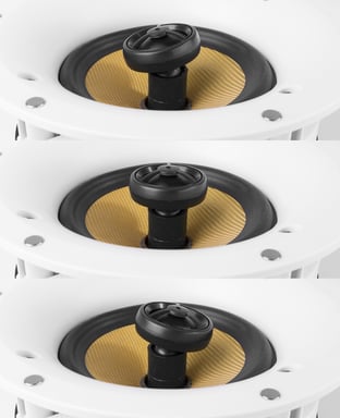 Power Dynamics WCS80 2-voies Blanc Avec fil 70 W