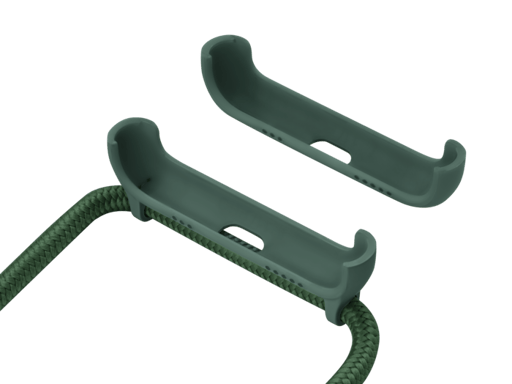 Tracolla staccabile e supporto 2 in 1 per Apple iPhone 11 Pro, verde muschio