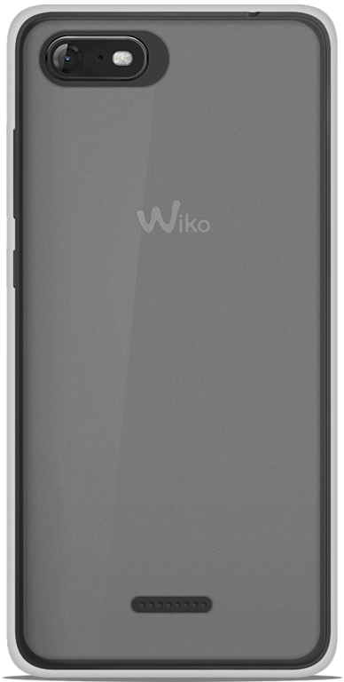 Coque silicone unie compatible Givré Blanc Wiko Tommy 3