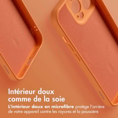 imoshion Coque Couleur avec MagSafe pour Apple iPhone 13 Pro - Neon Orange