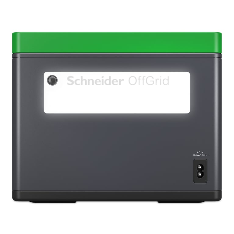 Schneider OffGrid 730 Centrale électrique portable LCD lithium ion 2 prises schuko CEE 73 onde sinusoïdale 3 USB A 1 USB C chargeur sans fil AC 195 265 / DC 12 30 V 700 Watt ... - vue 3
