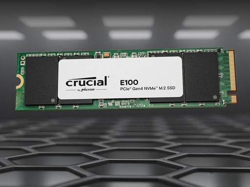 Crucial E100 .2 PCIe NVMe 480 Go - vue 4