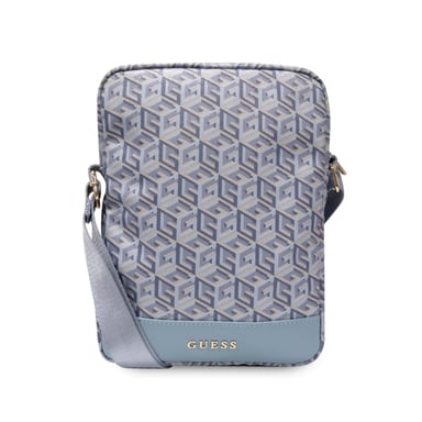 Guess Bolsa bandolera de 10'' Modelo G Cube Azul