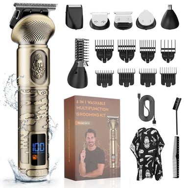 Tondeuse à cheveux 6 en 1 - Puissante et silencieuse Bronze