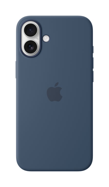 Apple Funda de silicona con MagSafe para el iPhone 16 Plus - Azul denim - Nuevo