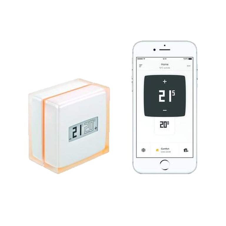 Thermostat Netatmo Thermostat connecté Contrôle via smartphone Programmable IA intégrée - vue 3