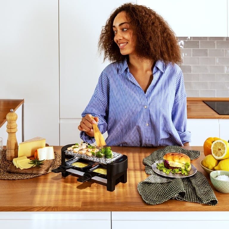 Raclette Cecotec Cheese&Grill 3200 Pocket AllStone – 320 W, 2 Personnes, Plaque Antiadhésive - vue 3