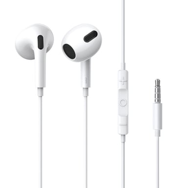 Baseus H17 Casque Avec fil Ecouteurs Appels/Musique Blanc