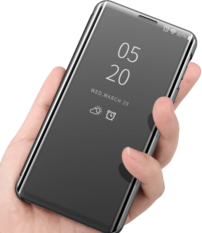 Coque Clapet Miroir pour SAMSUNG Galaxy S10+ PLUS Protection Clear View Maquillage