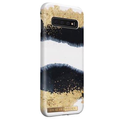 Custodia Fashion per Galaxy S10 Rigida Magnetica Motivo Gleaming Licorice