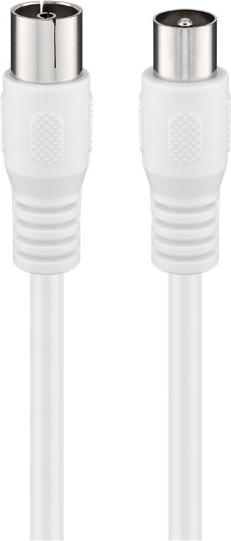 Goobay 66614 Câble Coaxial 3c-2v 2 M Iec Blanc - vue 2