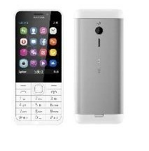 Nokia 230 DS 7,11 cm (2.8 ) 92 g Argent, Blanc Téléphone numérique - Neuf