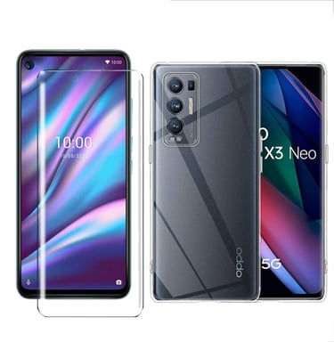 OPPO Find X3 Neo 5G coque tpu transparente et protection écran