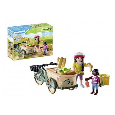 Vélo Cargo 71306 avec Remorque Avant et Figurines Incluses