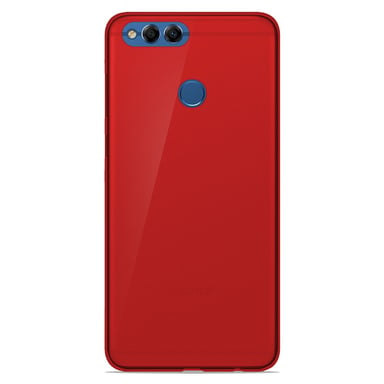 Coque silicone unie compatible Givré Rouge Huawei Honor 7X