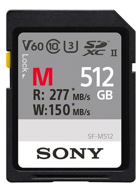 Memoria flash Sony SFM512/T2 da 512 GB SDXC UHS-II Classe 10