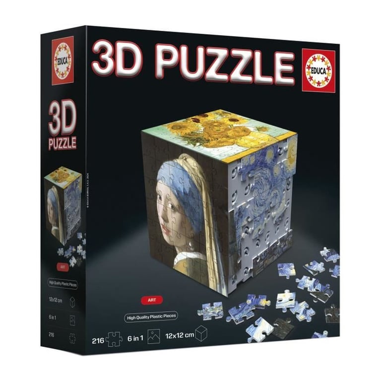 3D Cube Art Puzzle 6 en 1 Educa 20123 - Neuf