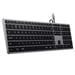 Satechi Teclado QWERTY retroiluminado USB-C Slim W3 con cable y teclado numérico Gris