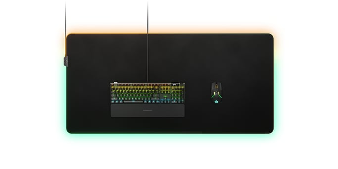 Steelseries QcK Prism Cloth Tapis de souris de jeu Noir - Neuf