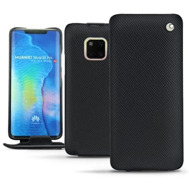 Funda de piel Huawei Mate 20 Pro - Solapa vertical - Negro - Piel saffiano