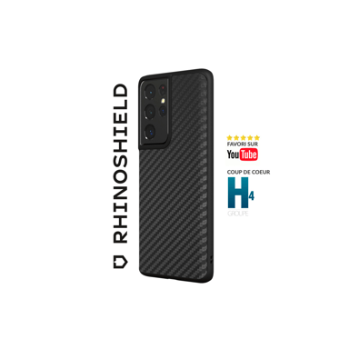 RHINOSHIELD Coque Compatible avec [Galaxy S24]   SolidSuit - Coque Fine avec Technologie d'absorption des Chocs et Finition Premium Mate -Fibre de Carbone