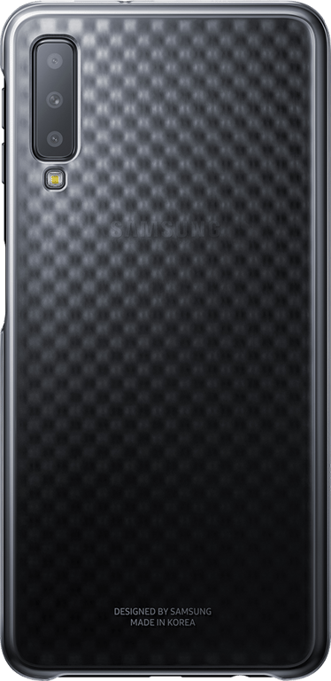 Coque rigide noire et transparente Evolution Samsung pour Galaxy A7 A750 (2018)