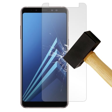 Film verre trempé compatible Samsung Galaxy A8 Plus 2018