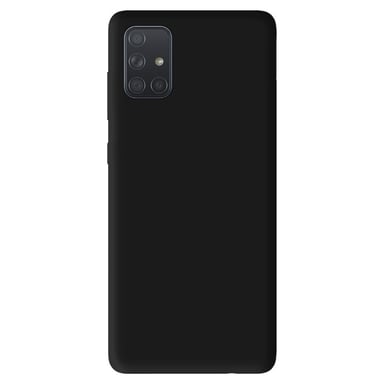 Coque silicone unie Mat Noir compatible Samsung Galaxy A51