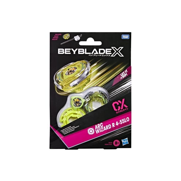 Beyblade X Starter Pack Arc Wizard R 4-55LO CX avec toupie de type endurance et lanceur, a partir de 8 ans - Excellent état