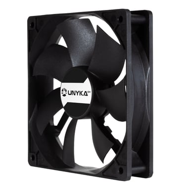 UNYKAch 80.120.25 sistema di raffreddamento per computer Case per computer Ventilatore 12 cm Nero
