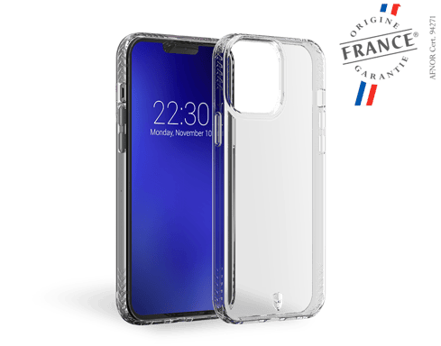 Coque Renforcée iPhone 13 Pro Max PULSE Garantie à vie Transparente - Origine France Garantie Force Case