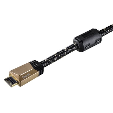 Hama 1,5 m, cavo 2xHDMI 1,5 m HDMI tipo A (standard) Nero, bronzo