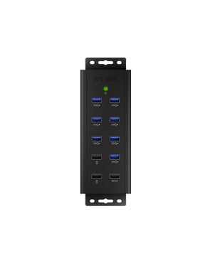 ICY BOX IB-HUB1703-QC3 USB 3.2 Gen 1 (3.1 Gen 1) Type-B 5000 Mbit/s Negro