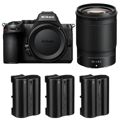 Cámara híbrida Nikon Z5 II + 85mm f/1.8 S + 3 Nikon EN-EL15c + Ebook ''20 consejos para fotos que impactan''