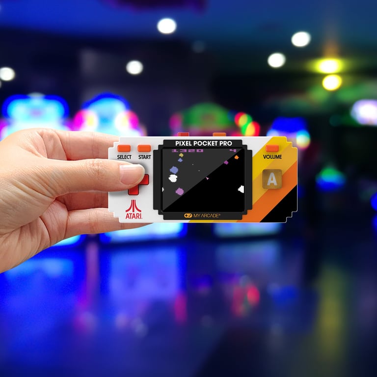 Atari Pixel Player : jeu vidéo Atari sous licence officielle porte clés d'arcade portable jeux pour enfants et adultes - vue 3