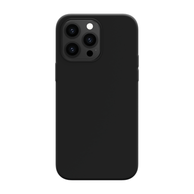 Custodia antiurto in morbido silicone gel per Apple iPhone 14 Pro Max, nero satinato